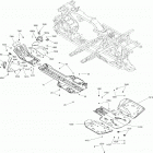 Outlander 850 EFI 09- body and accessories g2 under body parts - package h...