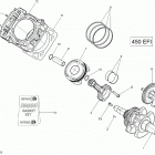 Outlander MAX 450 EFI, (Including T3 old EU Regulation - Built before Nov 2017) MY 01- crankshaft and pistons - 450 efi;