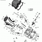 Outlander MAX 650 EFI, (Including T3 old EU Regulation - Built before Nov 2017) MY 01- cylinder head, front - 650 efi