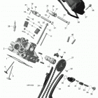 Renegade 850 EFI 01- cylinder head, rear - 850 efi