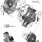 Renegade T3 1000 EFI 01- crankcase new t3