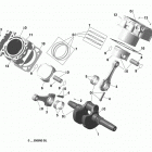 Renegade T3 1000 EFI 01- crankshaft, piston and cylinder new t3
