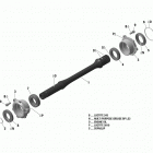 Renegade T3 1000 EFI 08- drive shaft new t3