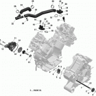 Renegade T3 1000 EFI 01- engine cooling new t3