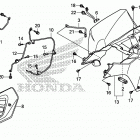 TRX250X Rear fender@splash guard