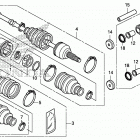 TRX500FA6 Rear knuckle@rear drive