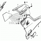 TRX500FA7 Side cover@tank cover