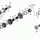 SXS1000M5L Final drive shaft