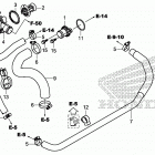 SXS1000M5L Water hose@thermostat
