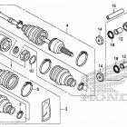 TRX500FA7 Rear knuckle@rear drive