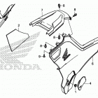 TRX500FA7 Side cover@tank cover