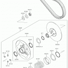 BRUTE FORCE 750 4x4i (KVF750LKF) Driven converter  /  drive belt