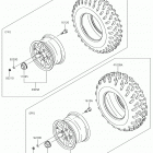 BRUTE FORCE 750 4x4i (KVF750LKF) Wheels  /  tires(lff-lhf)