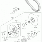 BRUTE FORCE 750 4x4i EPS (KVF750JKF) Driven converter  /  drive belt