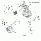 A19DCE87AK 900 ACE EPS XC Engine, engine mounting - a19dce87ak (101113)