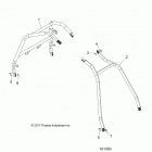 A19DCE87AK 900 ACE EPS XC Chassis, cab frame and side bars - a19dce87ak (101303)