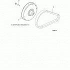A19DCE87AK 900 ACE EPS XC Drive train, clutch, secondary - a19dce87ak (100640)