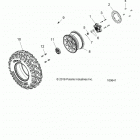 A19DCE87AK 900 ACE EPS XC Wheels, front tire and brake disc - a19dce87ak (100641)
