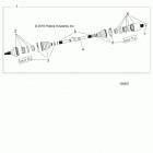 A19SEA50B1/B7/SEE50B7/SEG50B4 SPORTSMAN 450 HO Drive train, rear drive shaft - a19sea50b1  /  b7  /  se...