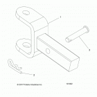 A19SEA57B1/5/9/L2/L7/E57B1/5/9/F57B4/SEY57B5 SPORTSMAN 570 EFI Chassis, hitch - a19sef57b4
