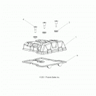 A19SEA57B1/5/9/L2/L7/E57B1/5/9/F57B4/SEY57B5 SPORTSMAN 570 EFI Engine, valve cover - a19sea57b1  /  5  /  9  /  l2  /  ...
