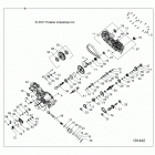 A19SEA57B1/5/9/L2/L7/E57B1/5/9/F57B4/SEY57B5 SPORTSMAN 570 EFI Drive train, main gearcase - a19sef57b4