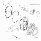 A19SVA85BG SCRAMBLER 850 48 Body, clutch cover - a19sva85bg (101049)