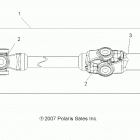 A19SWE57B1 SPORTSMAN 570 EFI X2 EPS Drive train, front prop shaft - a19swe57b1 (49atvshaftpr...