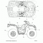 A19SXA85B1/B4/SXE85BC/B9/SXZ85BJ SPORTSMAN 850 SP 48 Body, decals - a19sxa85b1  /  b4  /  sxe85bc  /  b9  /  ...