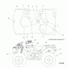 SPORTSMAN XP 1000 HIGH LIFTER (A19SXM95AL) Body, decals - a19sxm95al
