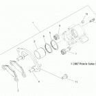 A19SYE85BH SPORTSMAN TOURING 850 SP Brakes, rear caliper - a19sye85bh (49atvbrakerr09q60)
