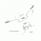 A19SYS95CH SPORTSMAN TOURING TRACTOR 1000 Steering, handlebar and controls - a19sys95ch (100371)