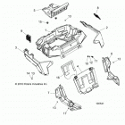 A18DAA50B7 ACE 500 SOHC Body, rear rack and fenders - a18daa50b7 (100541)