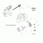 A18DAA50B7 ACE 500 SOHC Engine, oil filter and dipstick - a18daa50b7 (101491)