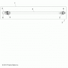 A18DAA50B7 ACE 500 SOHC Drive train, front prop shaft - a18daa50b7 (49atvshaftpr...