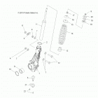 A18DAA50B7 ACE 500 SOHC Suspension, front strut - a18daa50b7 (49atvstrut14sp325)