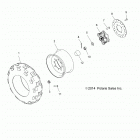 A18DAA50B7 ACE 500 SOHC Wheels, front tire and brake disc - a18daa50b7 (49atvwhe...