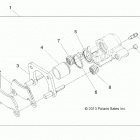 A18DAA57F5 ACE 570 EFI EURO Brakes, caliper, rear - a18daa57f5 (49atvcaliperrr14sp32...