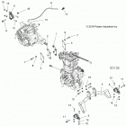A18DAE57N5 ACE 570 EFI PS HD Engine, engine and transmission mounting - a18dae57n5 (1...