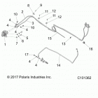 A18SDA57F1/SDE57F1 SPORTSMAN 570 TOURING EPS EU Brakes, rear brake lines - a18sda57f1  /  sde57f1 (c1013...
