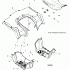 A18SEA50B1/B5/SEE50B5/B8/SEG50B8 SPORTSMAN 450 HO Body, rear cab, seat and footwells - a18sea50b1  /  b5  ...
