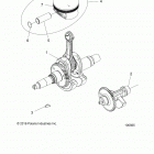 A18SEA50B1/B5/SEE50B5/B8/SEG50B8 SPORTSMAN 450 HO Engine, crankshaft, piston and balance shaft - a18sea50b...