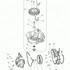 A18SEA50B1/B5/SEE50B5/B8/SEG50B8 SPORTSMAN 450 HO Engine, stator cover and flywheel - a18sea50b1  /  b5  /...