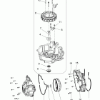 A18SEA57B1/7/9/L2/L5/L7/E57B1/7/9/F57B8 SPORTSMAN 570 EFI Engine, stator cover and flywheel - a18sea57b1  /  7  / ...