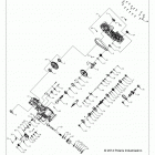 A18SEA57B1/7/9/L2/L5/L7/E57B1/7/9/F57B8 SPORTSMAN 570 EFI Drive train, main gearcase - a18sea57b1  /  7  /  9  /  ...