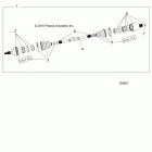 A18SEA57B1/7/9/L2/L5/L7/E57B1/7/9/F57B8 SPORTSMAN 570 EFI Drive train, rear drive shaft - a18sea57b1  /  7  /  9  ...