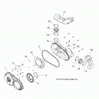 A18SES57C1/C2/C5/C7/E1/E5/E7/P57C1/T57C1/C7/E1/E7 SPORTSMAN 570 EPS TRACTOR Body, clutch cover - a18ses57c1  /  c2  /  c5  /  c7  / ...