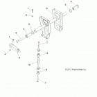A18SHS57CS/ES SPORTSMAN 570 EPS TRACTOR SP Suspension, torsion bar - a18shs57cs  /  es (49atvtorsio...