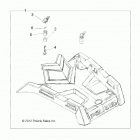 A18SVA85B5 SCRAMBLER 850 Body, front rack - a18sva85b5 (49atvrackmtg13scram850)