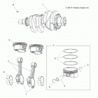 A18SVA85B5 SCRAMBLER 850 Engine, crankshaft and piston - a18sva85b5 (49atvcranksh...